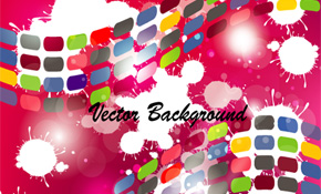 splashled colored design vector